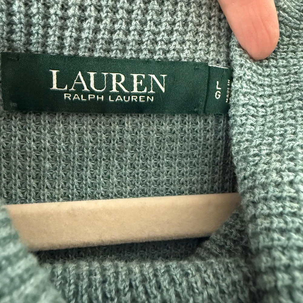 Ralph Lauren Teal Cowl Neck Sweater - Picture 4 of 6